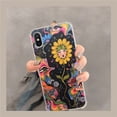 thumbnail image 2 of Hippie Art Flower Case Compatible with iPhone Xs Max,Unique Trendy Design TPU Bumper Cover Case, 2 of 5