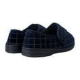 thumbnail image 3 of Zedzzz Mens George Touch Fastening Check Velour Slippers, 3 of 4