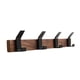 thumbnail image 3 of Gancho de pared para abrigos Gancho de pared para abrigos Soporte de almacenamiento Gancho de madera para ropa Percha de pared de madera para Cuatro ganchos, 3 of 9