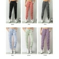 thumbnail image 1 of Women Sport Pants with Drawstring Side Pockets Trouser Joggers Yoga, 1 of 8