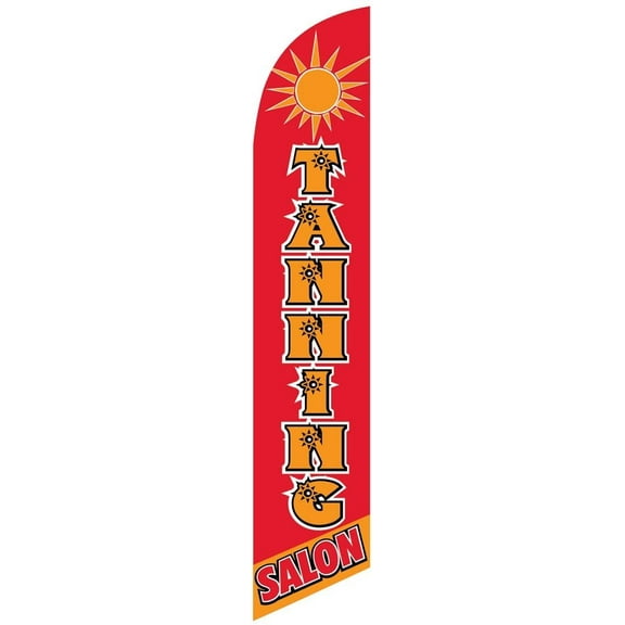 Tanning Salon Feather Banner Swooper Flag -No Wind Required- Replacement FLAG ONLY