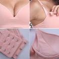 thumbnail image 2 of FNNMNNR Breastfeeding Bra for Women Full Bust Seamless Sleeping Nursing Maternity Extra Bra Extenders & Clips Wire 3/4 Cup B Black XL, 2 of 9