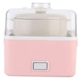 thumbnail image 5 of Olla eléctrica con aislamiento de agua para el hogar, olla para estofado, sopa, gachas, olla de cerámica, enchufe AU, 220V, forma cuadrada, 0,9 L, rosa, 5 of 5
