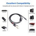 thumbnail image 2 of 3.5 To 6.35 Audio Cable Good Contact Performance Easy To Apply Adapter Wire Aluminum Alloy Shell Strong Tensile Resistance 3M, 2 of 6