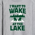 thumbnail image 3 of Instant Message - I Want To Wake At The Lake - Men's Long Sleeve T-Shirt, 3 of 6