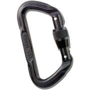 Omega Pacific Lite Screw-Lok D Carabiner - Black