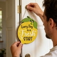 thumbnail image 6 of Every Day Is A Fresh Start Lemon Door Hanger, Summer Wooden Hanging Sign, Farmhouse Wall Decor for Kitchen Front Door Porch Home Decoration, 6 of 8