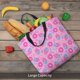 thumbnail image 5 of Balery Donuts Bolsa de Mano para Mujeres con Cremallera, Bolsa de Gimnasio con Compartimentos, Bolsa para Laptop, Bolsa para Trabajo, 5 of 6