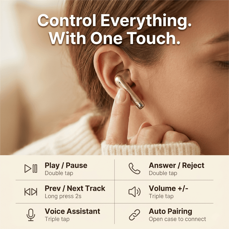 Geryst Wireless Earbuds with Noise Canceling Mics photo 5