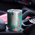 thumbnail image 4 of 30oz Great Pyrenees Dog and Flower Tumblers Stainless Steel Tumbler with Lid and Straw,Vacuum Insulated Double Wall Travel Tumbler Cups Mug with Cleaning Brush for Coffee,Tea, 4 of 7