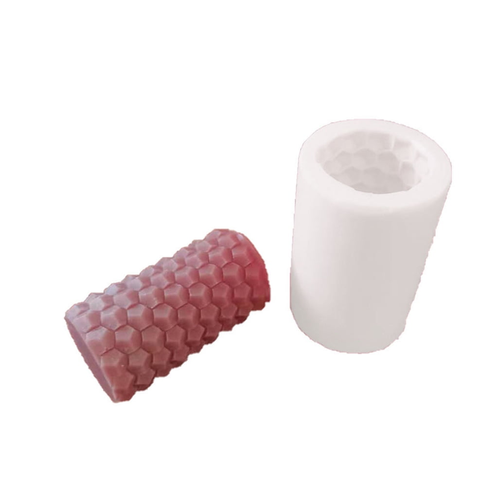 3D Cylindrical Candle Silicone Mold for Creative Crystal Epoxy Resin Silicone Mo