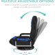 thumbnail image 3 of Songqin Swivel Gaming Chair 360 Degree Multipurpose Floor Chair Rocker for TV, Reading, Playing Video Games w/Lumbar Support, Armrest Handles, Adjustable Foldable Backrest - Black/Blue, 3 of 14