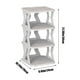 thumbnail image 3 of Zapatero de 4 Niveles para El Hogar, Resistente, Estrecho, con Entrada para Grietas Pequeñas, Multifuncional, para Dormitorio, Armario, Recibidor, Dormitorio, 3 of 6