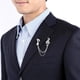 thumbnail image 3 of Símbolo musical Broche Punta Camisa Blusa Cuello Collar Cadena Pin Punk Traje Pin Solapa Hugo  Alfileres de cuello con símbolo de música, 3 of 10