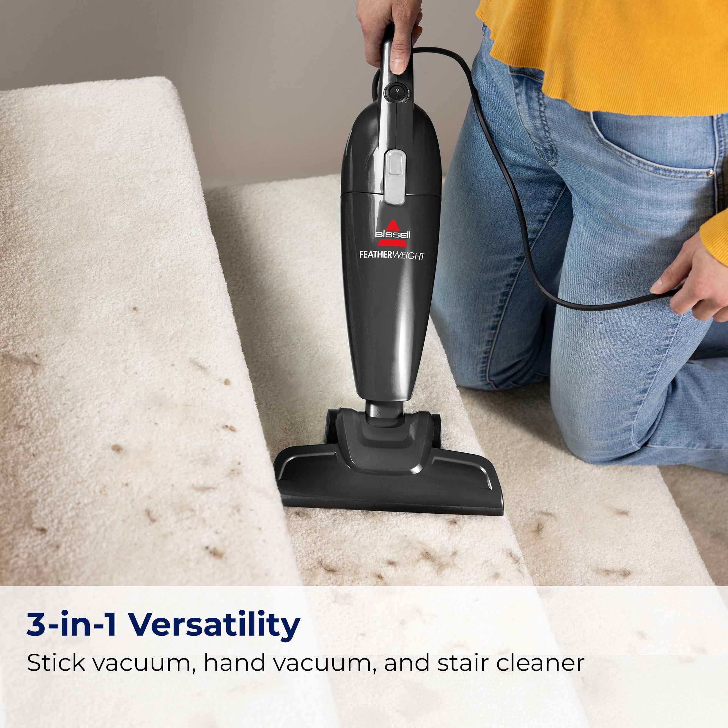 BISSELL Featherweight Stick Lightweight Vacuum with Crevice Tool, 2033M