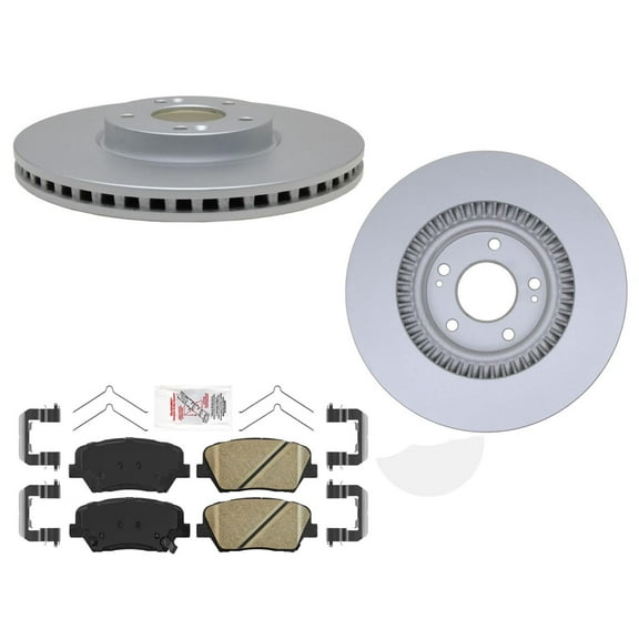 (2) FRONT Brake Rotors & Ceramic Pads for KIA Sorento 2015-2018