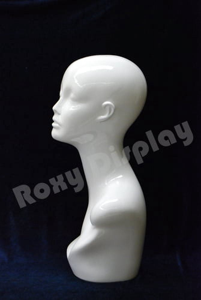 Half close eyes Female mannequin head plastic Display #TINAW-PS