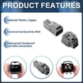 thumbnail image 4 of Conector de ensamblaje de luz antiniebla frontal de 2 pines Unique Bargains, conector de terminal de cable macho hembra para Chevrolet 1 juego, 4 of 6