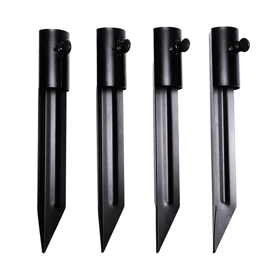 ZHZFKQ Metal Bamboo Stakes,4-Pack,Flag Pole Holder for Ground Spike,Flag Holders,Outdoor Torch Stand Stake for Freestanding Anchor Poles,Umbrellas,Flagpoles,Fishing Rods