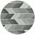 thumbnail image 2 of Unique Loom Outdoor Modern Collection Area Rug - Umbra (3' 3" Round Black and White), 2 of 6