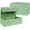 Green Leaves, variant on Blue Ocean Theme Gift Box with Magnetic Lids 13.8x8.3x4.4 in, Large Bridesmaid Proposal Boxes, Rectangle Wedding Decorative Storage Box 1 Pack