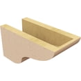 thumbnail image 5 of 5"W x 10"D x 5"H Wide Greensboro Rough Cedar Woodgrain TimberThane Corbel, Primed Tan, 5 of 6