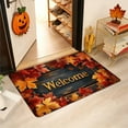 thumbnail image 5 of Fall Pumpkin Maple Leaves Floor Mat – Halloween Thanksgiving Decorative Rug for Entrance, Porch, Bathroom & Kitchen, 5 of 6