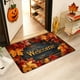 thumbnail image 5 of Fall Pumpkin Maple Leaves Floor Mat Halloween Thanksgiving Decorative Floor Mat Bathroom Kitchen Mat Porch Carpet Long Strip Foot Mat Entrance Mat, 5 of 6