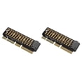 thumbnail image 1 of 2X M.2 NVME To PCI-E 4.0 Adapter Card M.2 M-KEY Slot Supports 1U Server, 1 of 5
