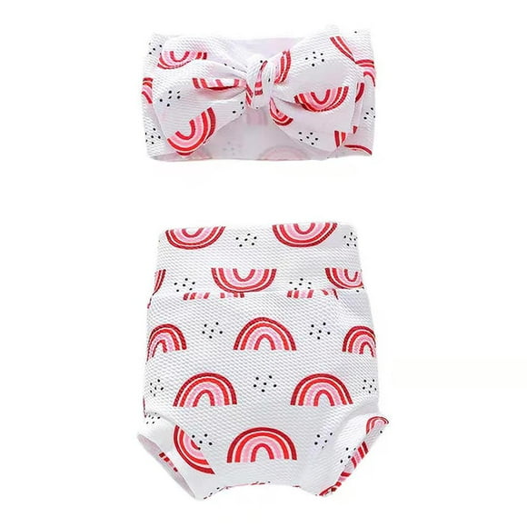 Conjunto De Pantalones Cortos Y Diadema Para Bebé, Ropa Transpirable De Nailon Y Poliéster Para Bebé, Ropa Cómoda De Verano Para Bebé, Ropa Suave Para Niños Pequeños, 4 Piezas Yuarrent BA000709-01