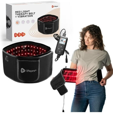 Lifepro LED Light Therapy Belt with Adjustable Strap, 660nm and 850nm Wavelengths -Black