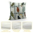thumbnail image 4 of Creowell Rowley Birds Throw Pillow Covers Colorful Boho Cute Farmhouse Country Nature Modern Square Pillowcases for Couch Sofa Bedroom Living Room Decor, 4 of 5