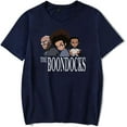 thumbnail image 3 of The Boondocks Anime T-Shirt Men's and Women's Couple's Summer Short Sleeve Shirt Round Neck, 3 of 3