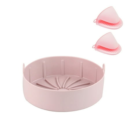 

YSD 1 Set Air Fryers Pot Nonstick Heat Resistant Silicone Food Grade Thick Fryers Basket Mat Kitchen Supplies