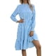 thumbnail image 2 of Vestido Tipo Túnica Para Mujer, Cómodo, Suelto, Estilo Retro, Amigable Con La Piel, Vestido A Rayas Para Mujer, Rayas Verticales Para Viajes ANGGREK azul cielo M, 2 of 5