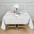 thumbnail image 3 of Square Tablecloth 42x42 Inch – Waterproof Polyester Printed Table Cover, Wrinkle Resistant & Washable for Kitchen Dining Picnic Party Decor, Single-v4-15, White, 3 of 6
