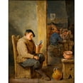 thumbnail image 2 of David Teniers The Younger 20x24 Black Ornate Framed Double Matted Museum Art Print Titled: The Empty Mug (1668), 2 of 5