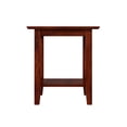 thumbnail image 3 of Leo & Lacey Mission Style Solid Wood End Table with Sturdy Leg in Walnut, 3 of 4