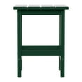 thumbnail image 6 of Garden Square Plastic Adirondack Outdoor Side Table, Dark Green, 6 of 7