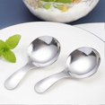 thumbnail image 2 of 6pcs Stainless Steel Short Handle Spoons, 3.54x1.77in (Silver), 2 of 5