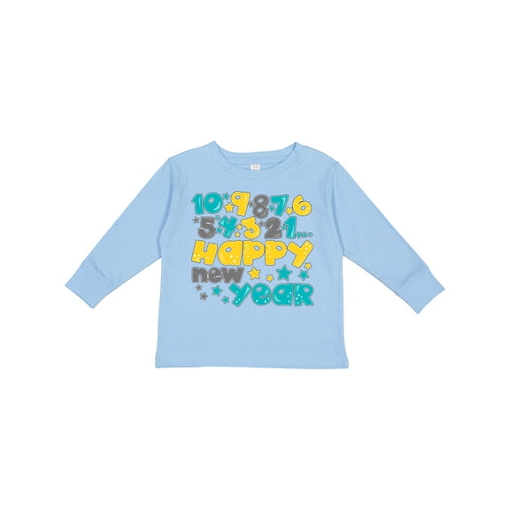 Inktastic Happy New Year Countdown Boys or Girls Long Sleeve Toddler T-Shirt