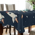 thumbnail image 4 of Yayeee Tablecloths for Rectangular Tables 60 x 60 inch Party Table Cover, Rocket Pattern, 4 of 6