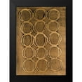 thumbnail image 2 of Willett, Michael 19x24 Black Modern Framed Museum Art Print Titled - Concentric Metallic in Gold, 2 of 5