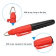 thumbnail image 5 of Unique Bargains Mini Permanent Markers Dry Erase Pen with Keychain Clip, Red Ink  3 Pack, 5 of 5