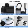 thumbnail image 6 of 12000mAh Rechargeable Camping Shower Pump with LED Display for Battery Level and Water Temperature, Portable Outdoor Power Bank Shower Head for Camping, Pet & Car Cleaning, 6 of 9