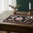 thumbnail image 4 of DaDa Bedding Set of 4-Pieces Peppermint Joy Holiday Tapestry Placemats 13” x 19” (12904), 4 of 10