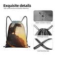 thumbnail image 4 of Sikiie Seaside Sunset Cool Dragon Drawstring Backpack Drawstring Bags, Draw String Back Bag for Sports, Gym, Travel, Swimming, Beach-Medium, 4 of 6