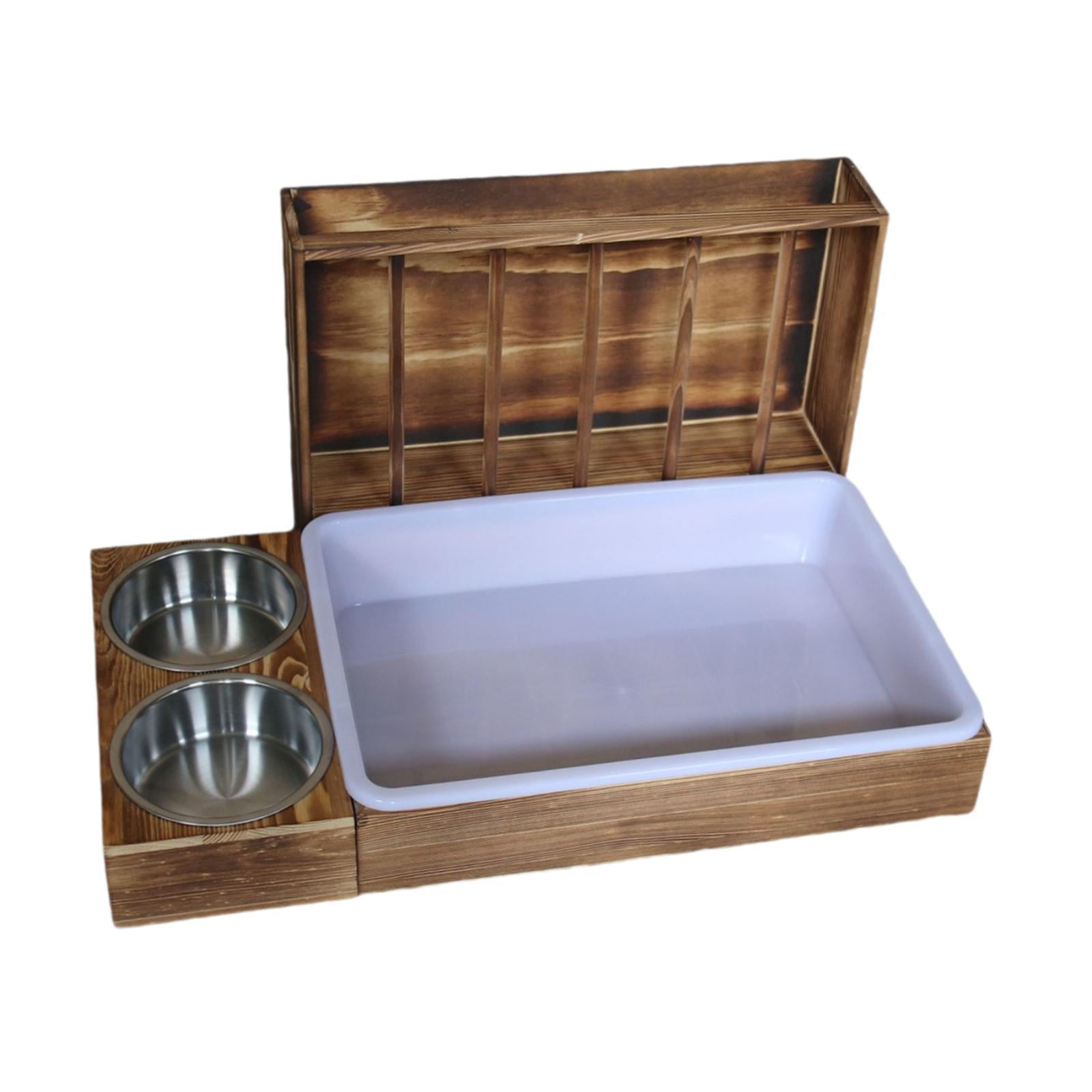 Serenable Bunny Hay Manger Guinea Pig Bunnies 3 in 1 Hay Feeder with