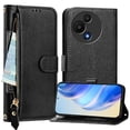 thumbnail image 5 of FOXDOCK Funda Tipo Cartera para Xiaomi Poco F8 Ultra Cuero PU con Cremallera y Correa de Muñeca, Ranuras para Tarjetas, Soporte Plegable, Cierre Magnético, 5 of 5