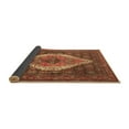 thumbnail image 2 of Ahgly Company Indoor Square Medallion Brown Traditional Area Rugs, 4' Square, 2 of 4